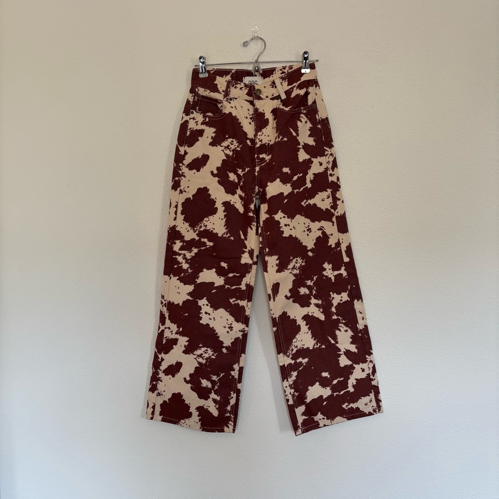 BDG Urban Outfitters High & Wide Jean Cow Print - Picture 3 of 8